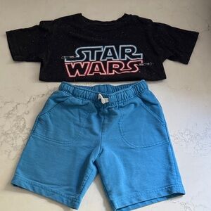 Star Wars Black and Blue Kids Short Sleeve Tee
